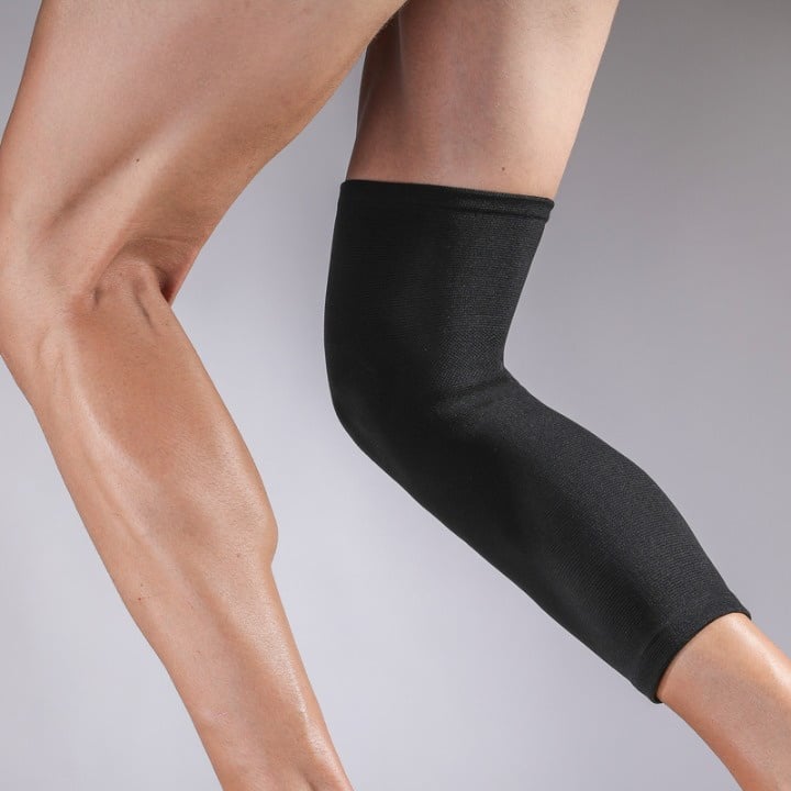 Long protège genou noir en nylon pour arts martiaux – Image 3