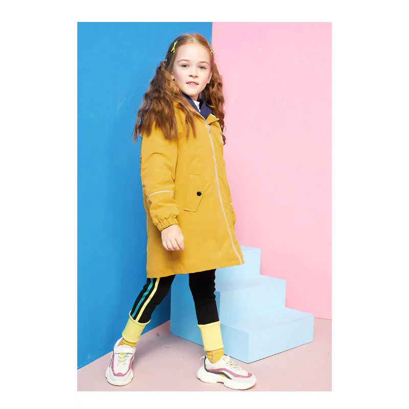 Parka stylée et fourrée avec capuche pour fille – Image 2