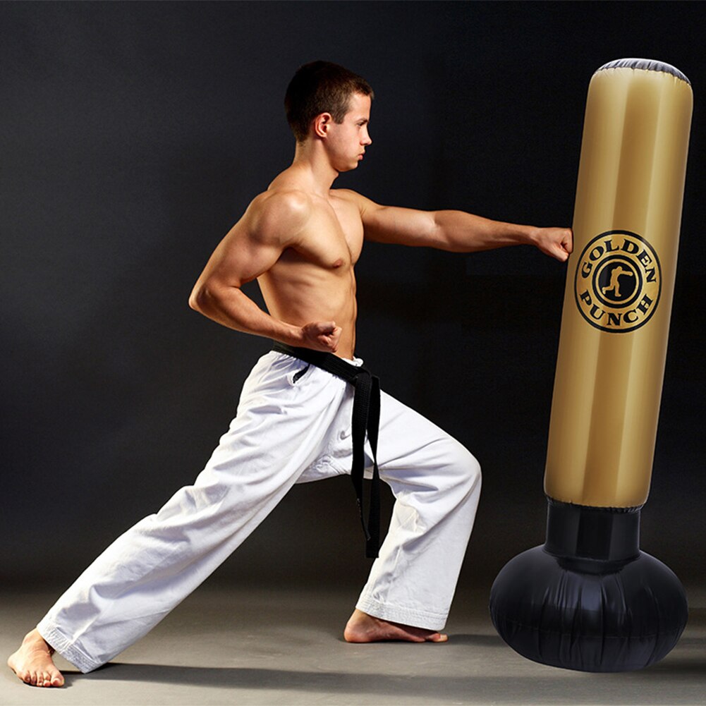 Sac de boxe gonflable sur pied – Image 2