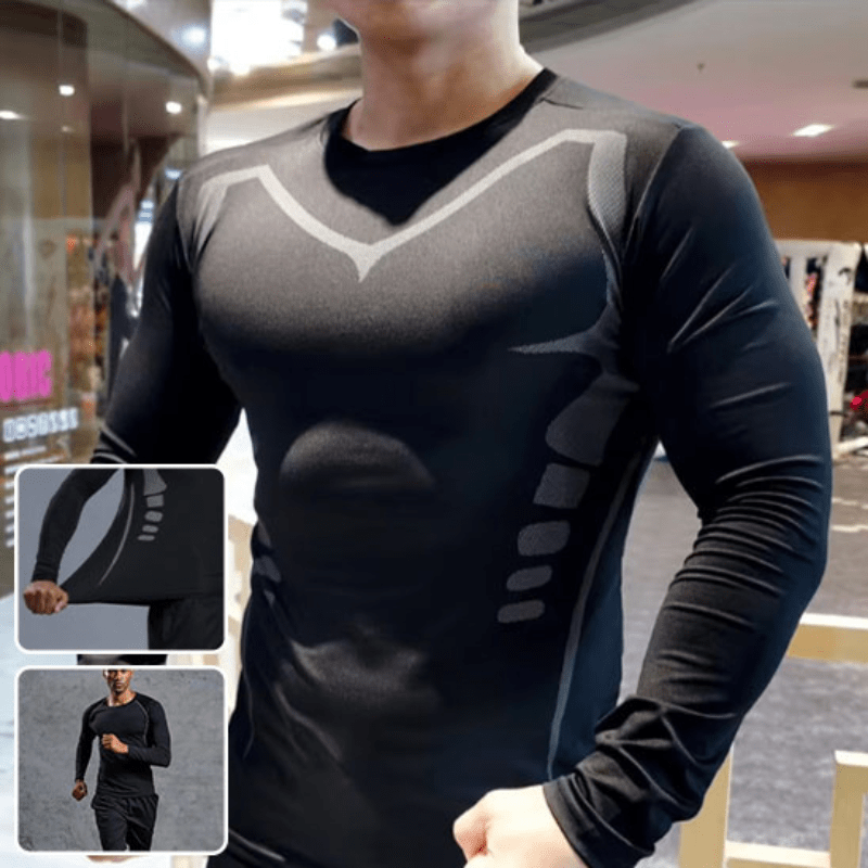 T-shirt de Compression Sport Homme – Séchage Rapide & Ultra Respirant – Image 3