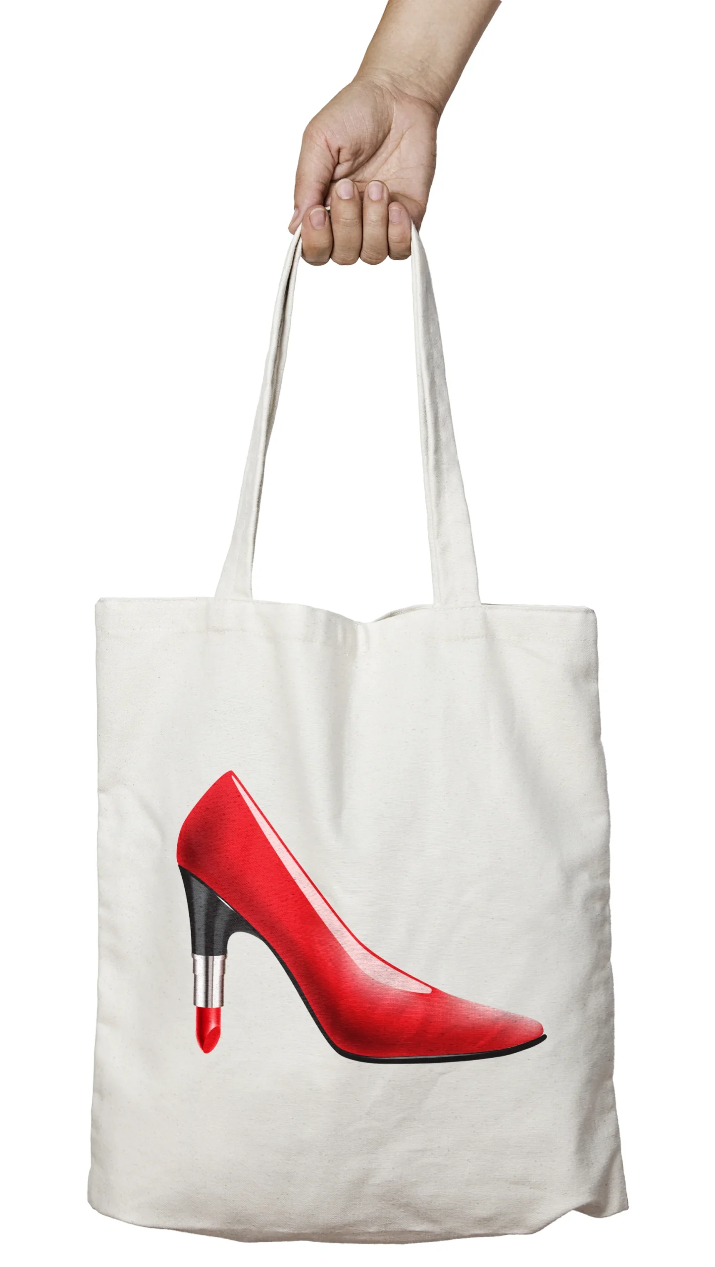 Tote bag " Talons - rouge à lèvres "