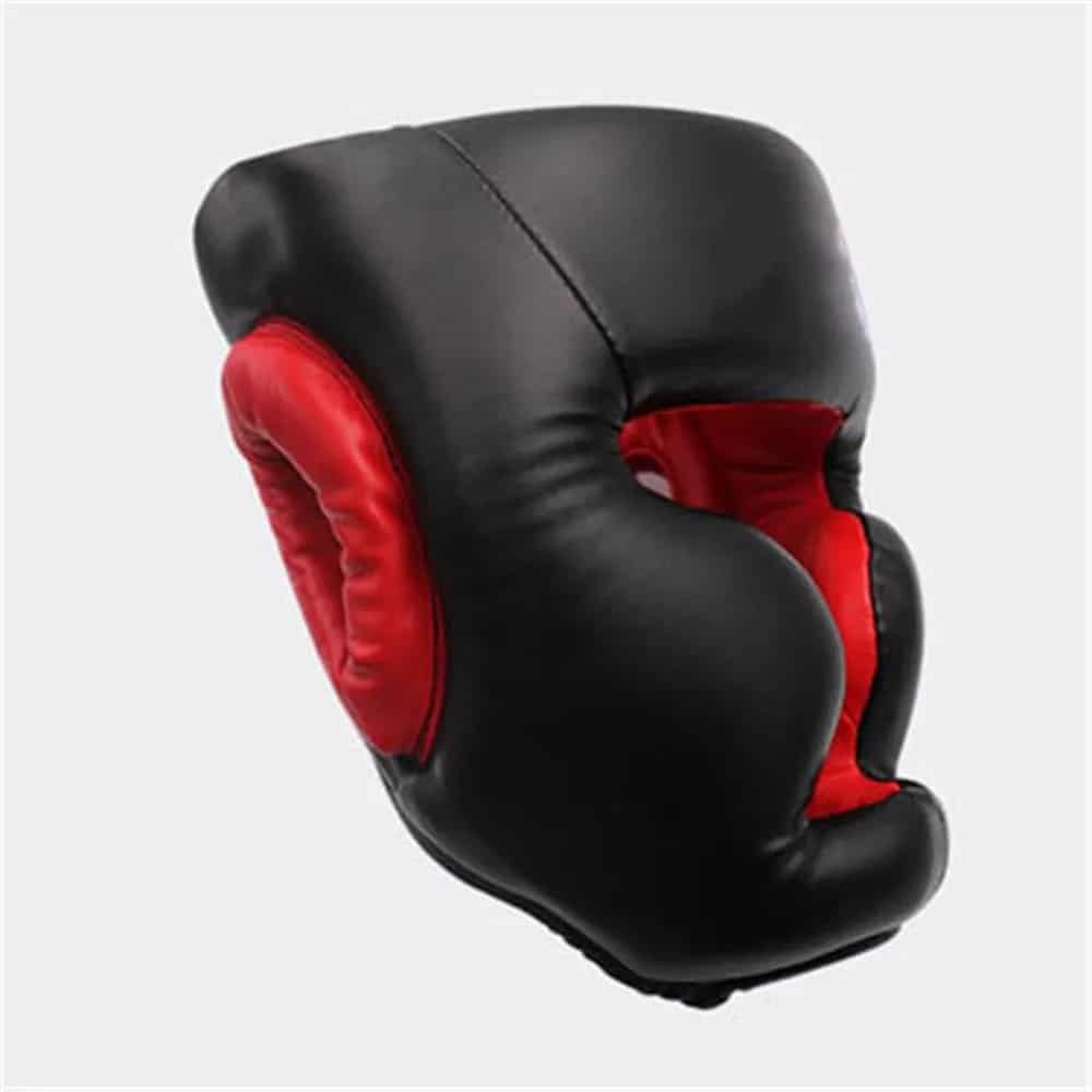 Protège Oreille Noir et Fermé en Simili Cuir pour Boxe – Image 2