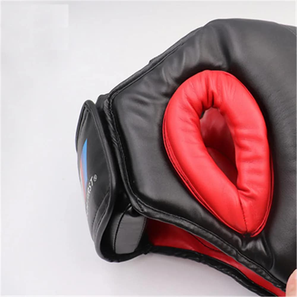 Protège Oreille Noir et Fermé en Simili Cuir pour Boxe – Image 3